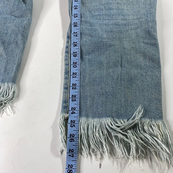 Frame La Nouveau Straight Jeans Ankle Fringe Hem Women's 28 - Picture 5 of 7